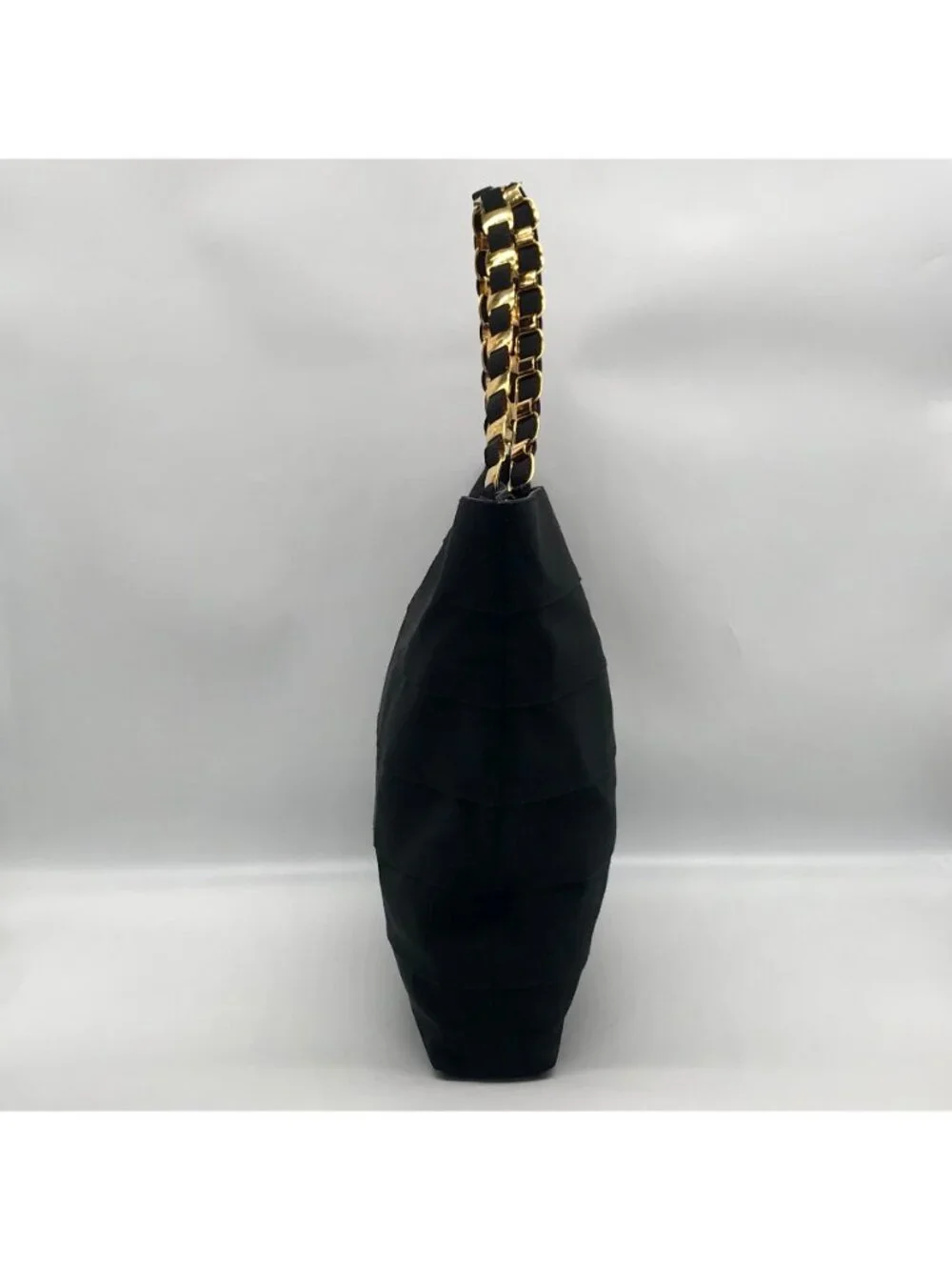Salvatore Ferragamo Black Tiered Grosgrain Ribbon Tote Bag